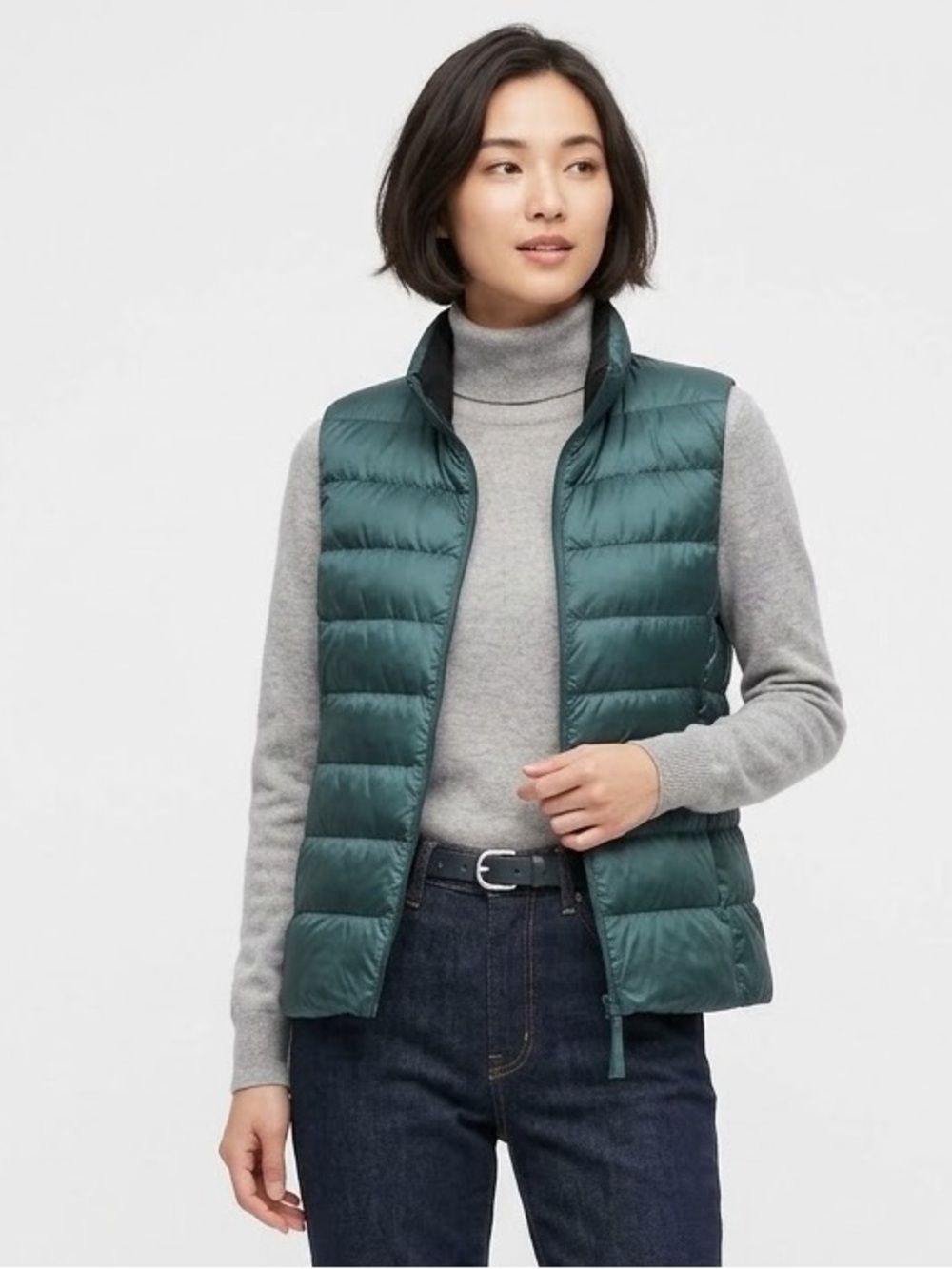 Uniqlo Ultra Light Down Filled Vest Mock Neck Packable Gorpcore Utility Light